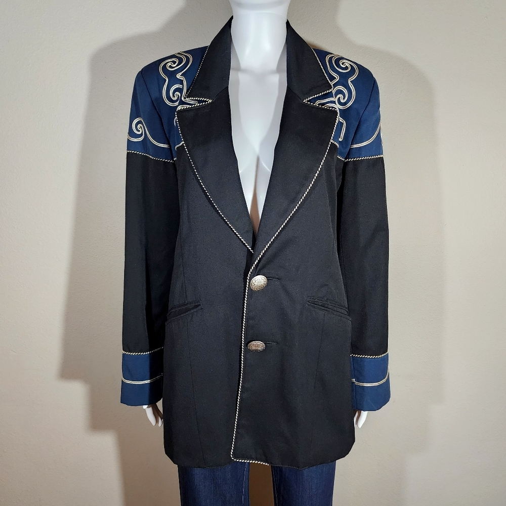 (EUC) VTG NORTH AMERICAN FRONTIER Embroidered Western Jacket